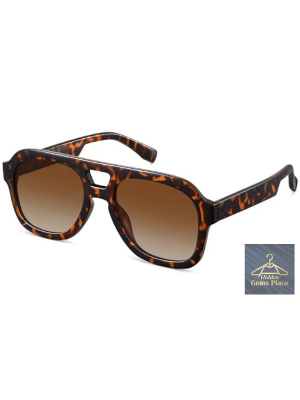 Oversized Square Sunglasses Women Men Retro Chunky Frame